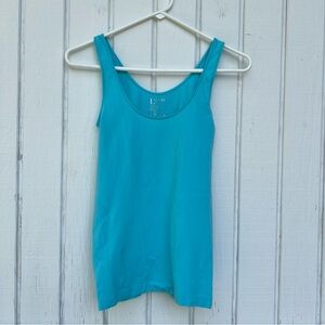 Level 33: Women's Light Blue Bright Stretch Tank Top. Women’s One Size.
